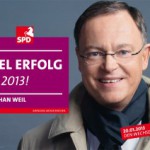 Sprechende SPD- Wahlplakate bei Niedersachsenwahl 2013